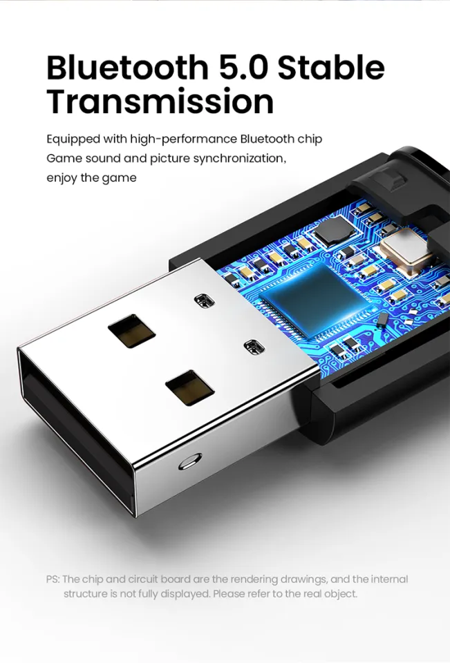 UGREEN aptX 5.3 Bluetooth USB Adapter für PS5/PS4/Switch/PC