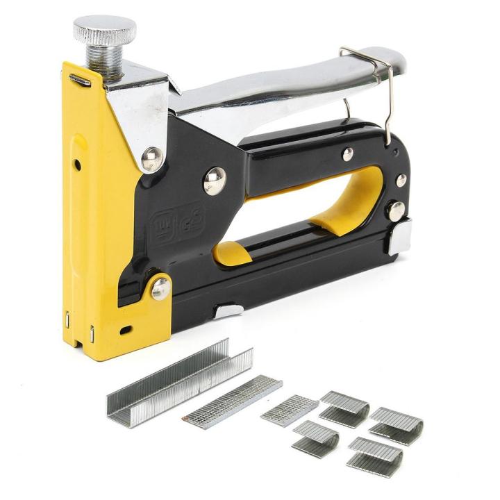 KOGEEK 3-Way Tacker Staple Stapler Kit Upholstery Stapler for Fixing Manual Tacker Tool with Brad Nail