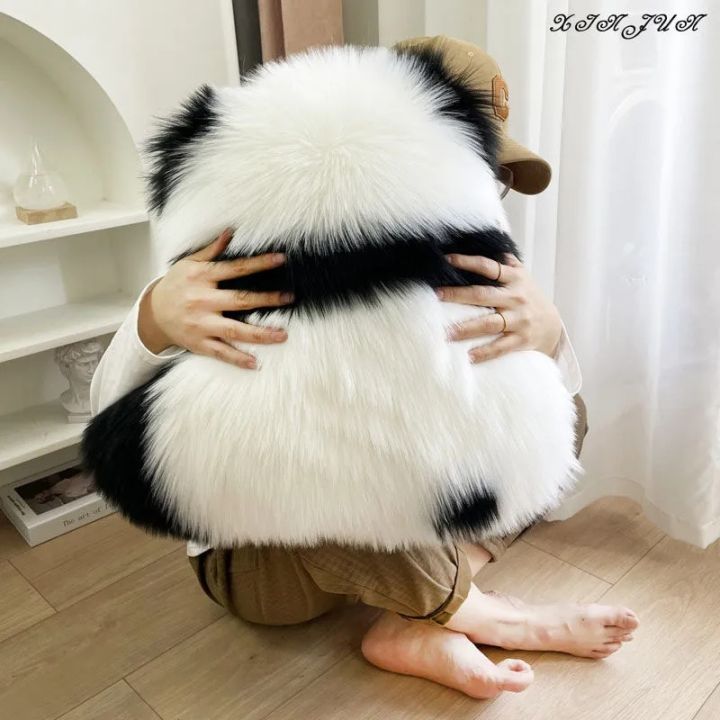 Throw%20Pillows%20Super%20Cute%20Angry%20Panda%20Back%20View%20100%25%20Wool%20/%20Artificial%20Wool%20Back%20Cushion%20for%20Bed%20Sofa%20Cushion%20Floor%20Cushions%20Cozy%20-%20Image%204