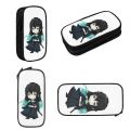Chibi Mist Pillar Muichiro Tokito Pencil Cases Large Storage Pen Bags Pen Box Pencil Pouch For Boys Girls Students Stationery. 
