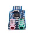 3X Free Driver USB Sound Card CM108 USB Sound Card Chip Blue. 