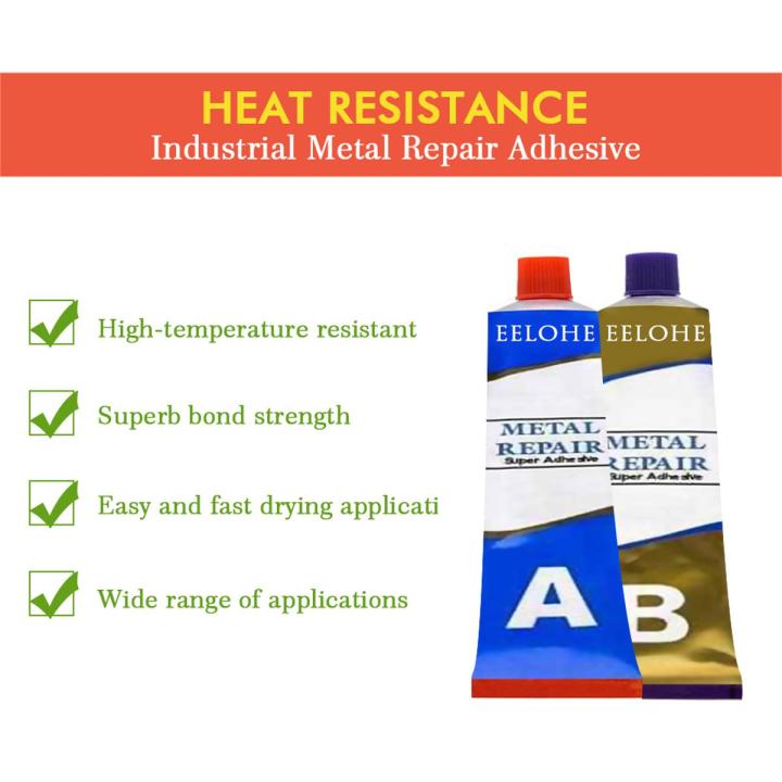 A + B Metal Repair Glue Super Glue Iron Steel Car Radiator Water Tank Special Leakage Plugging Welding Glue [Limited Sale][Lowest price]