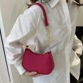 Mini Shoulder Bags for Women Fashion Felt Women's Bag Design Advanced Underarm Handbags Beautiful Purses Crescent SaddleBag 2024. 