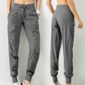 Sport Joggers Women Quick Dry Athletic Gym Fitness with Two Side Pockets Exercise Pants Sweatpants Fabric Drawstring Running. 