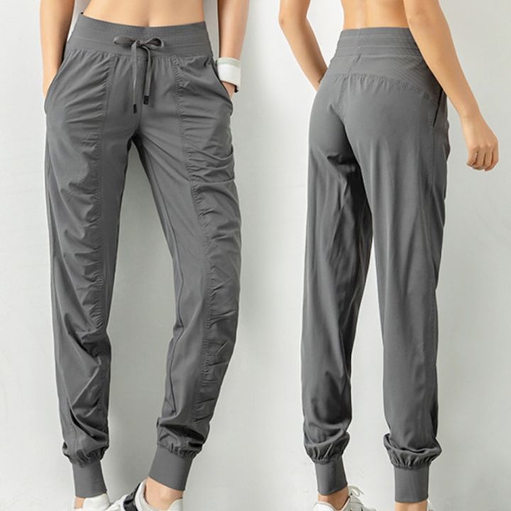 Sport%20Joggers%20Women%20Quick%20Dry%20Athletic%20Gym%20Fitness%20with%20Two%20Side%20Pockets%20Exercise%20Pants%20Sweatpants%20Fabric%20Drawstring%20Running%20-%20Image%202