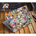 Cartoon Effect YellowPremium Laptop Sticker AR-5352. 