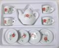 Mini Porcelain toy Tea Set for kids. 