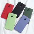 Official Style Liquid Silicone Case for Xiaomi Redmi Note 9 Pro, Note 9S, and Poco M2 Pro Soft Protective Cover.