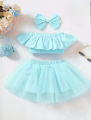 Summer Kid Baby Girls Floral Long Tutu skart Wedding Party Dresses and birthday Dresses 0-7. 