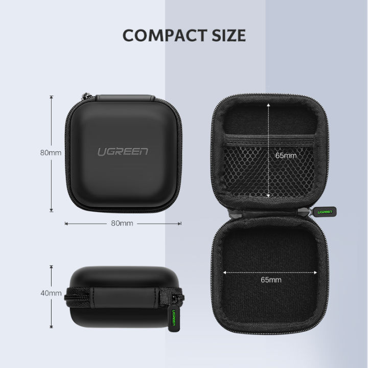 (New)%20earphone%20case%20small%20headphone%20hard%20case%20carrying%20bag%20pouch%20with%20Mesk%20pocket%20and%20double%20zipper%20for%20AirPods,%20in-ear%20earbuds%20-%20Image%204