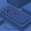 Realme Note 50 2024 note50 Luxury Cute Love Heart Casing Matte Liquid Silicon Back TPU Soft Case Cover. 