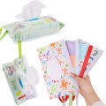 [Timmo House]Portable Baby Tissue Box with Snap Button Wet Wipes Storage Bag Flip Cover Zipper Closure Cleaning Wipes Container Household Storage Supplies. 