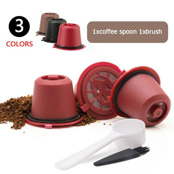 1Pc%203Pcs%20Coffee%20Capsule%20Reu%20Refillable%20%20Coffee%20Capsule%20with%20Plastic%20Spoon%20Filter%20Pod%20Brush%20-%20Image%204