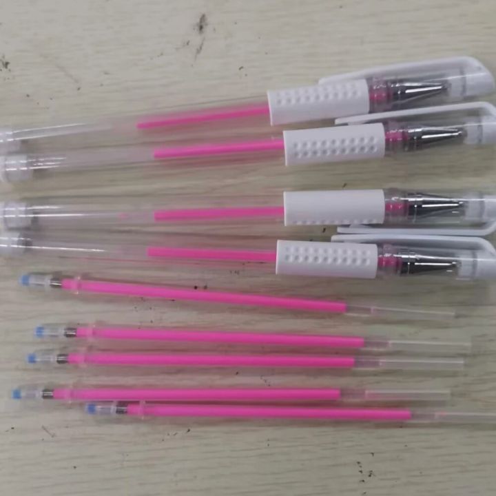 50pcs Pink Tattoo Pen Pmu Brow Pink Surgical Marker Pen for Permanent Makeup Eyebrow Lip Scribe Permanent Pen Tattoo Accessory