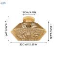 Chandelier Lampshade Decorative LED Ceiling Pendant Light Shade for Bathroom. 