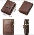 KAVI'S Brown Cow Leather Premium Quality Long Lusting Wallet For Men. 