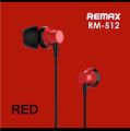 REMAX RM 512 High Performance Wired In Ear Earphone Stereo with Mic 3.5mm Jack With Free gift. 