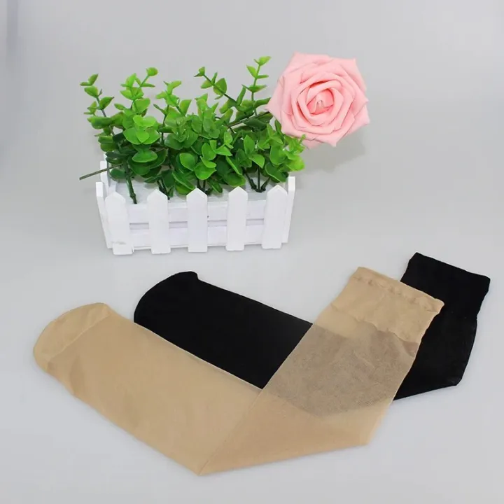 10%20pairs/pack%20Hot%20Basal%20Silk%20Knee%20High%20Socks%2020D/40D/70D%20Elastic%20Ultra-thin%20Transparent%20Nylon%20Half%20Stocking%20-%20Image%205
