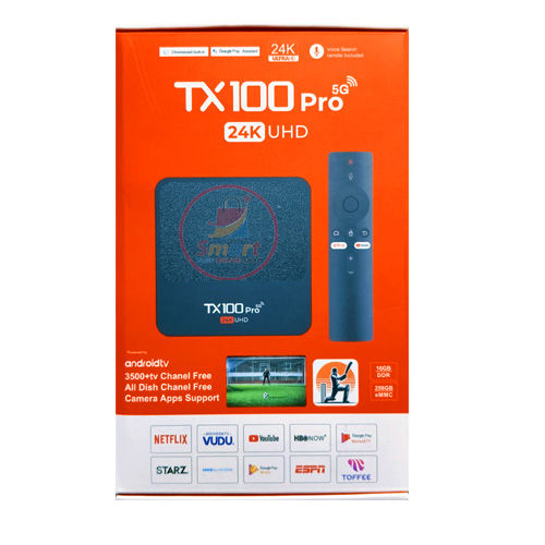 24K Ultra HD Media Player 16GB RAM 256GB | TX100 Pro Android TV Box 5G ...