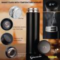NEW 500ml Smart LED Water Bottle | Stainless Steel Vacuum Insulated Thermos Flask/Bottole | Hot & Cold Smart Bottle with Temperature Display | Travel & Daily Use For Dynamic Fashion.