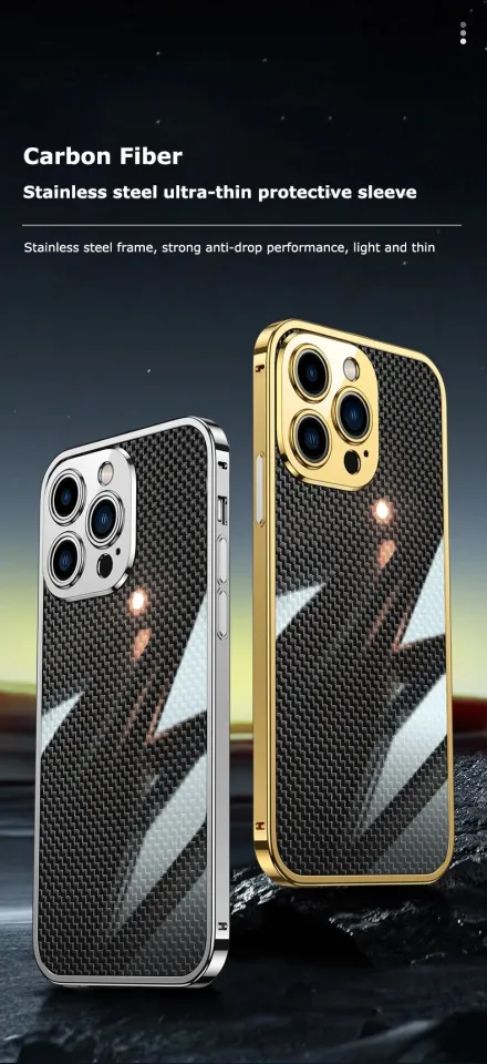 Stainless Steel Metal Phone Case For iPhone 14 13 12 11 Pro Max