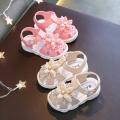 toddler girls sandals,toddler kids sandals stylish comfortable toddler baby girls bow open toe sandals soft sole princess shoes sandals pink 6-9 months white.