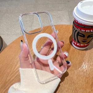 Bornilshop iPhone X-17 Series MagSafe Case - Luxury Wireless Charging Magnetic Clear Cover