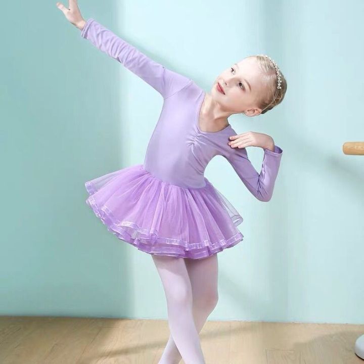 Teacher%20Recommended%20Autumn%20and%20Winter%20Long%20Sleeves%20Children%20plus%20Velvet%20Thickened%20Exercise%20Clothing%20Girls%20Gauzy%20Dance%20Dress%20Ballet%20Dancing%20Dress%20-%20Image%209