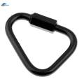 Triangle Stainless Steel Carabiner Outdoor Camping Keychain Quick Link 6mm 6mm. 