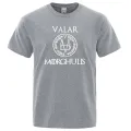 Casual Men's T-Shirt A Song of Ice and Fire T Shirt Valar Morghulis Print T-Shirts Summer Cotton Short Sleeve Breathable Clothes. 