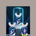 360 Degrees Smart Sonic Electric Toothbrush for Kids Silicone U-shaped Automatic Ultrasonic Tooth Brush Children Blue Light IPX7.