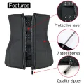 XXS-6XL Corset Body Shaper Latex Waist Trainer Cincher Zipper UnderWeight Loss Slimming Shapewear Hourglass Belt Women Plus. 