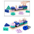 Shape Sorter Toy Shape Sorting Learning Kids Baby Christmas Gift Wooden Blocks. 