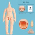 Normal White OB11 Doll Body + Head + Face 10Cm Moveable Joints Doll With Makeup Replaceable Accessories For Obitsu 11Gsc Head. 