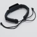 European and American punk style men's leather bracelet, black wolf scalp bracelet, multi-layer braided bracelet leather rope.