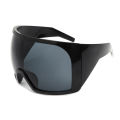 Oversized Black Punk Goggle Sunglasses Women Men Luxury Brand Designer Y2K Sport Sun Glasses Retro One Piece Outdoor Shade UV400. 