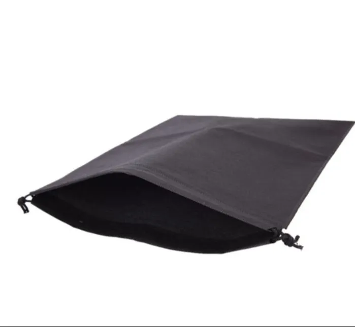 2%20Pcs%20Black%20Nylon%20Camera%20Bag%20Shoe%20Bag,%20Size:%2012%20X%208%20Inch%20-%20Image%203