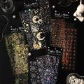 RHS Online 3PCS Meteor Banquet Series Hot Stamping PET Stickers Waterproof Album Diary Journal Decorative Crafts Scrapbooking DIY Bronzing Sticker. 