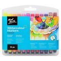 Mont Marte Watercolour Markers Tri-Grip In Case 24pc.