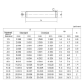 NINDEJIN 5-50pcs dowel pins 304 stainless steel m2 m2.5 m3 m4 m5 m6 m8 m10 parallel pins fastener solid  pin GB119. 