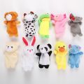10pcs/Lot Cartoon Animal Velvet Finger Puppet Finger Toy Finger Doll Baby Cloth Educational Hand Baby Toy.