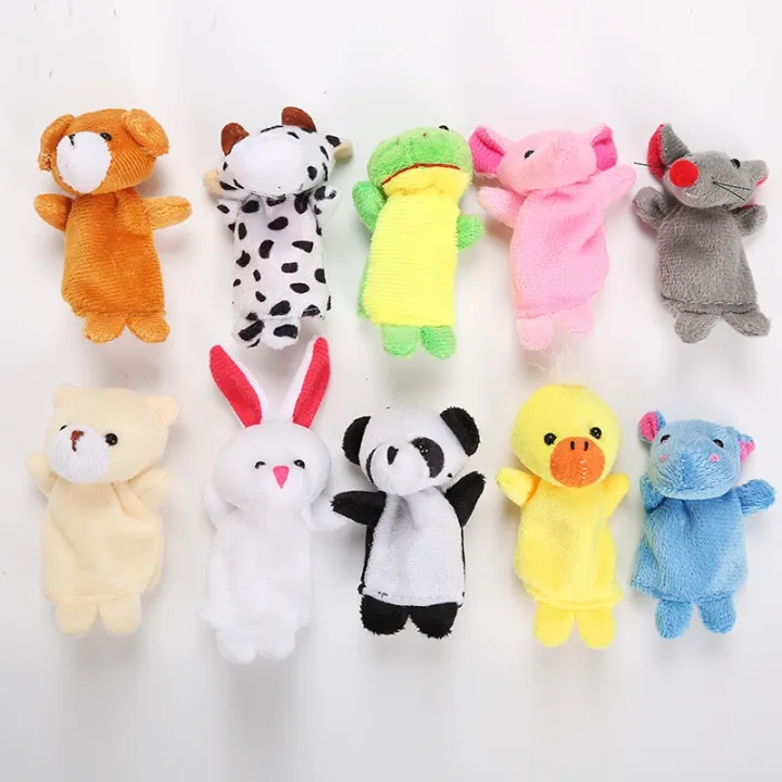 10pcs/Lot%20Cartoon%20Animal%20Velvet%20Finger%20Puppet%20Finger%20Toy%20Finger%20Doll%20Baby%20Cloth%20Educational%20Hand%20Baby%20Toy%20-%20Image%205