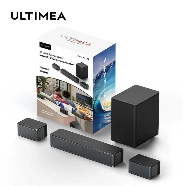 ULTIMEA Poseidon D50 Surround Soundbar, 3D Surround
