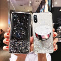 Phone case VIVO Y90 Shiny Ring Case Glitter Soft Transparent Makeup Mirror Cases For VIVO Y90 Back Cover Stars Moon Girls. 