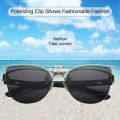 UniPolarized Clip On Sunglasses Flip-up Lens Night Vision Anti UV Driving Cycling Riding Fishing Sun Glasses Clips.