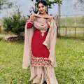 Georgette garara Ready Made  3 pice For Women. 