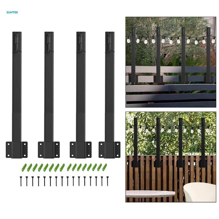 4Pcs%20Outdoor%20String%20Light%20Pole%2015.55inch%20Height,%20AdjustableMetal%20Poles,%20Patio%20Lighting%20Stand%20for%20Holiday%20Garden%20Hanging%20String%20Lights%20-%20Image%205
