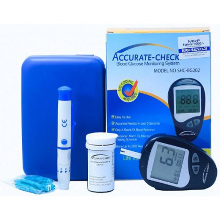 Accurate Check SHC-BG202 Blood Glucose Monitoring Diabetes Machine ...