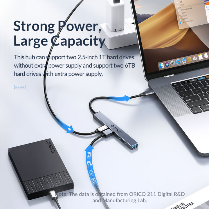 ORICO%20AHC1-3TF%204-Port%20USB%203.0%20Type-C%20Hub%20-%20Image%206