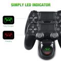 Dual Controller Charger For PS4 Slim Pro USB Fast Charging Dock Station with LED Indicator For Playstation 4 Dualshock 4 Gamepad.